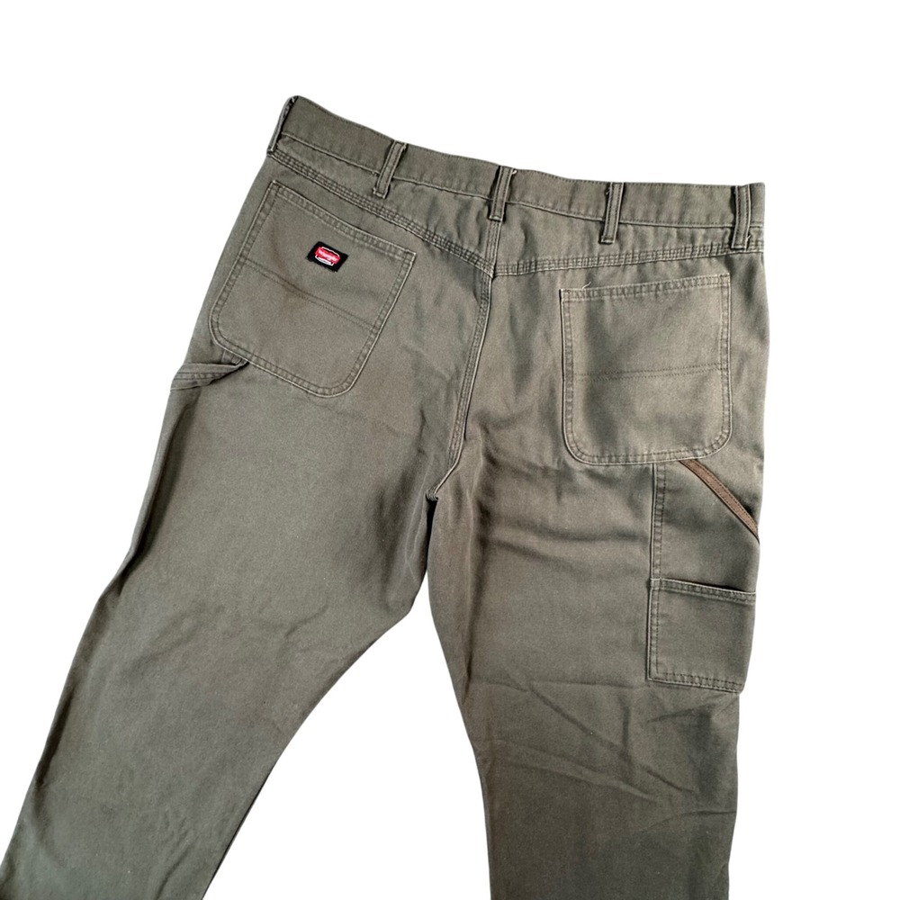 Wrangler Workwear Men's Carpenter Pants 38x31 Khaki Tan Utility‎ Pockets